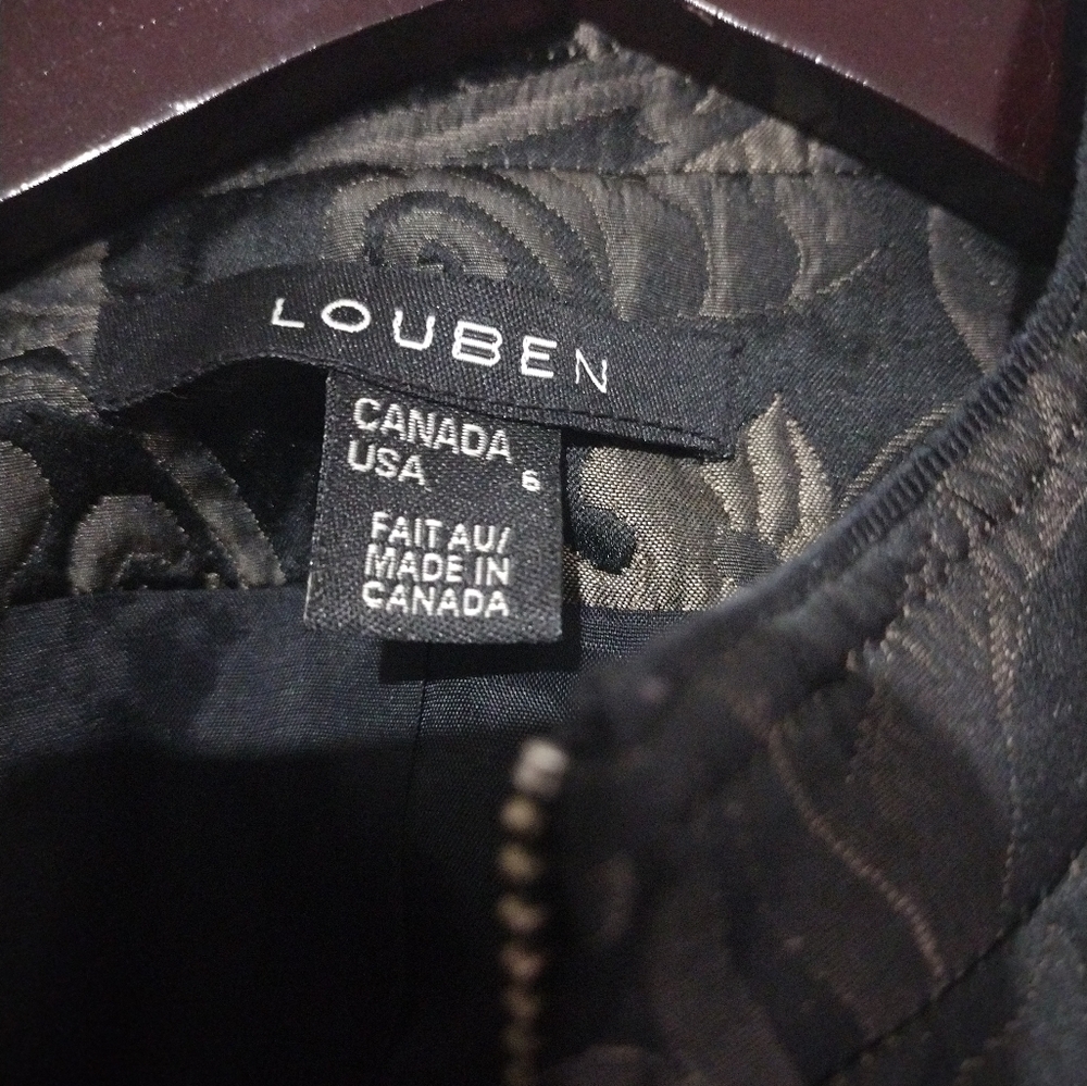 Elegant Black Patterned Blazer - image 2